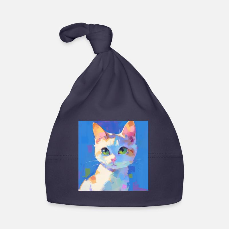Chat, Motif De Chat Bonnet bio Bébé
