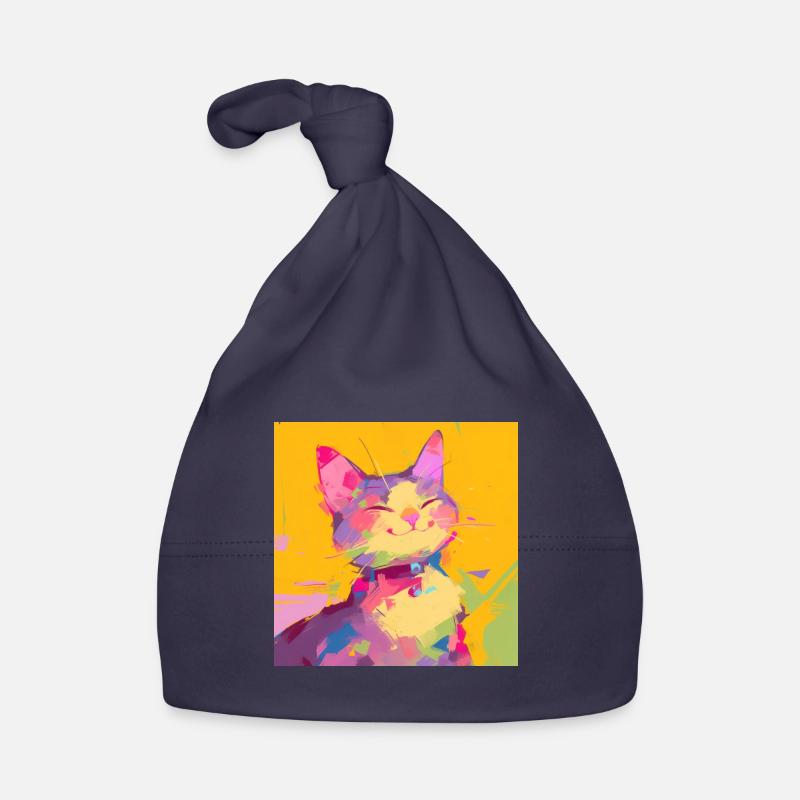 Chat, Motif De Chat Bonnet bio Bébé