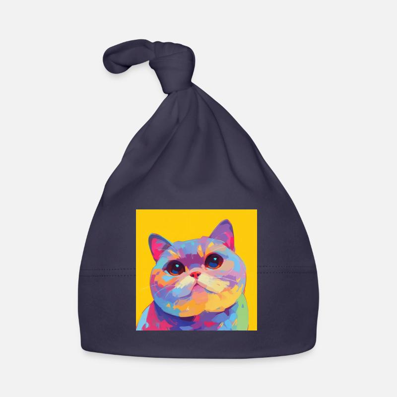 Chat, Motif De Chat Bonnet bio Bébé