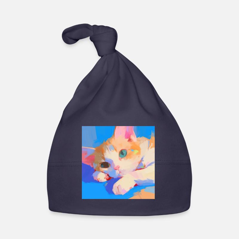 Chat, Motif De Chat Bonnet bio Bébé