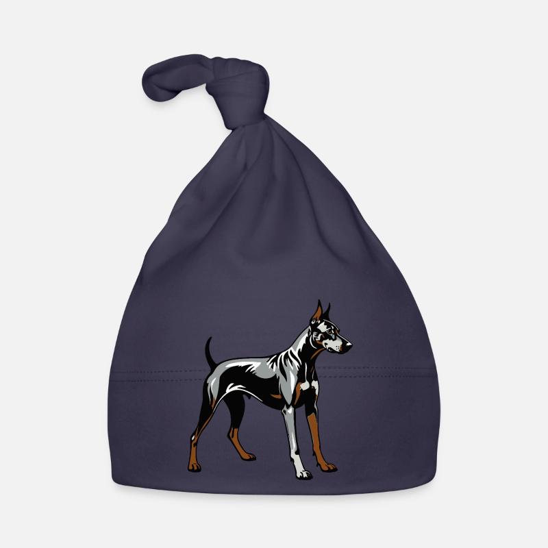 Doberman Pincher - Conception de chien de compagnie Bonnet bio Bébé
