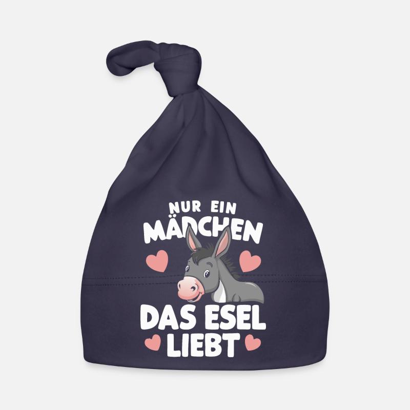 Esel Eselchen Maultier Muli Baby Bio-Mütze