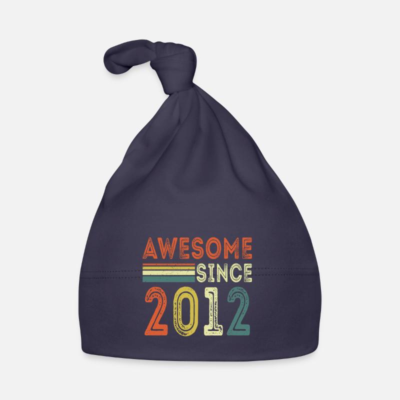 Awesome since 2012 retro t-shirt 2012 Baby Bio-Mütze