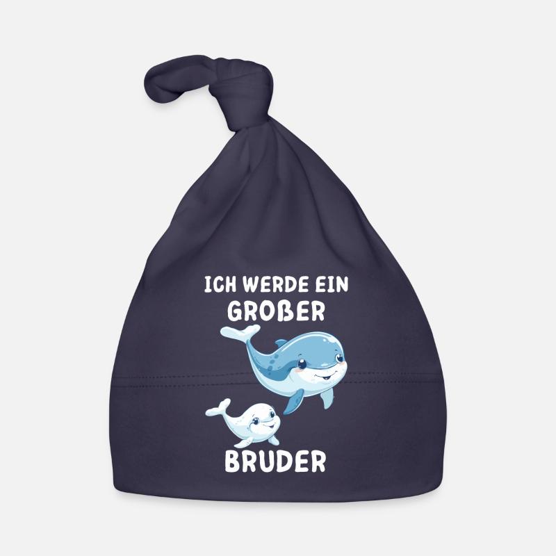 Ich werde ein großer Bruder Wal Baby Bio-Mütze