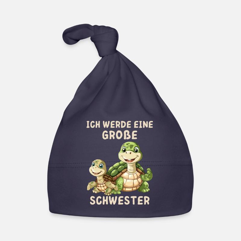 Ich werde eine große Schwester Schildkröte Baby Bio-Mütze
