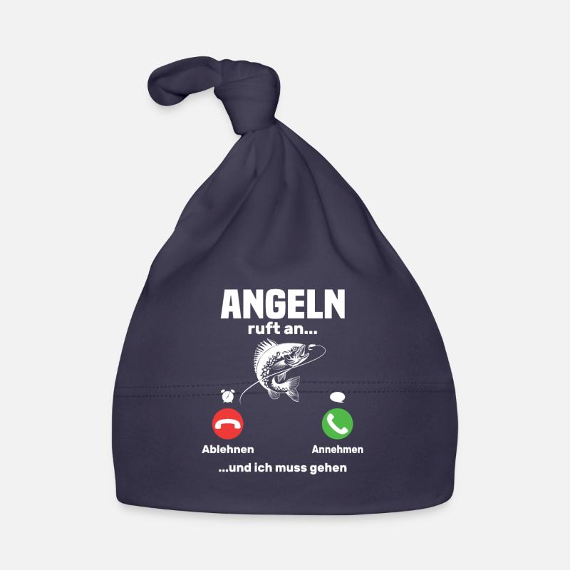 Angler calls, funny angler gift Organic Baby Cap