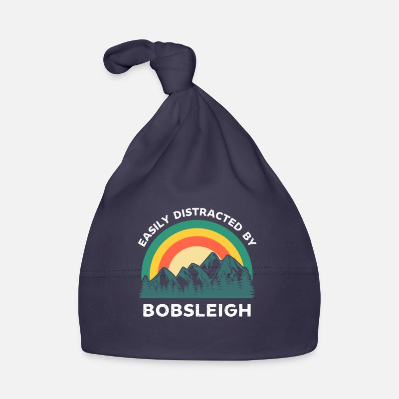 Facilement distrait par le bobsleigh Bonnet bio Bébé