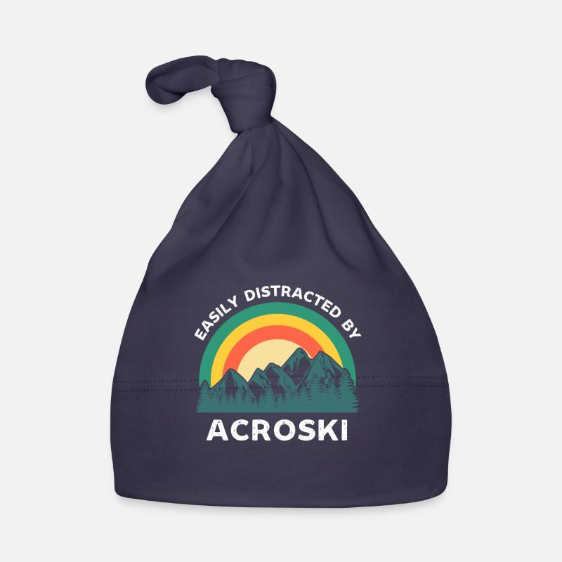 Easily distracted by Acroski Organic Baby Cap