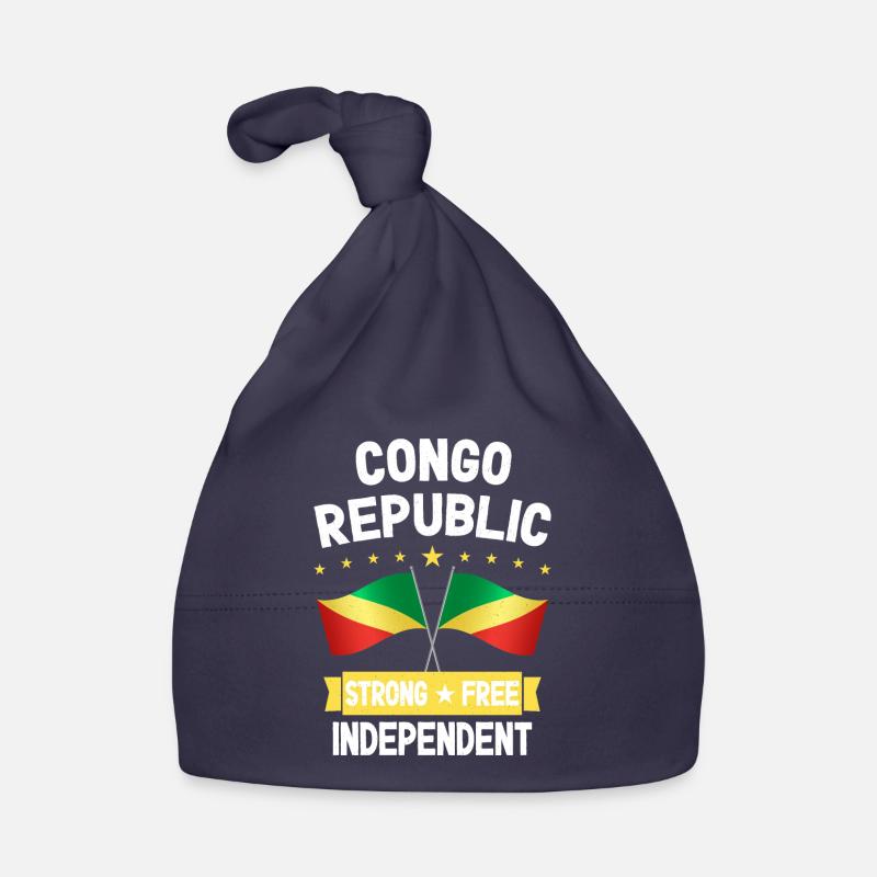 République du Congo - Bonnet bio Bébé - marine