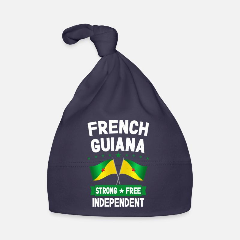 Guyane française - Bonnet bio Bébé - marine
