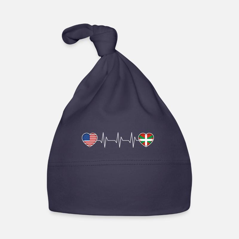 Pays Basque - Bonnet bio Bébé - marine