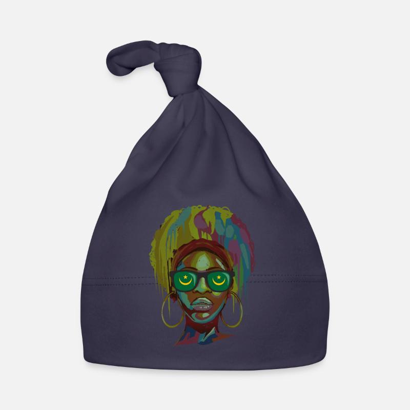 Mauritanie - Bonnet bio Bébé - marine