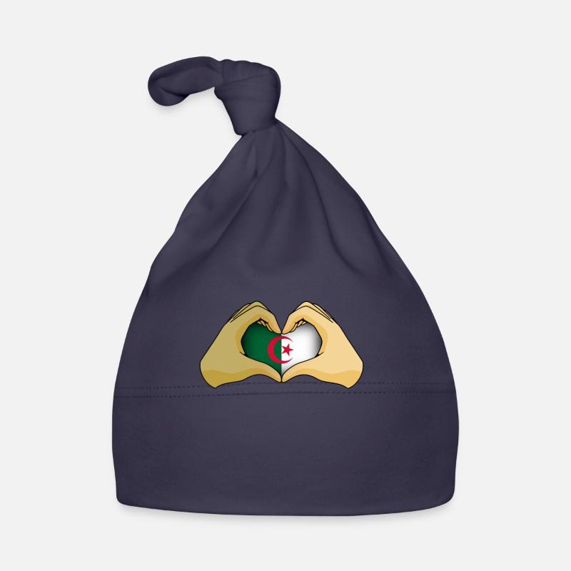 Algérie - Bonnet bio Bébé - marine