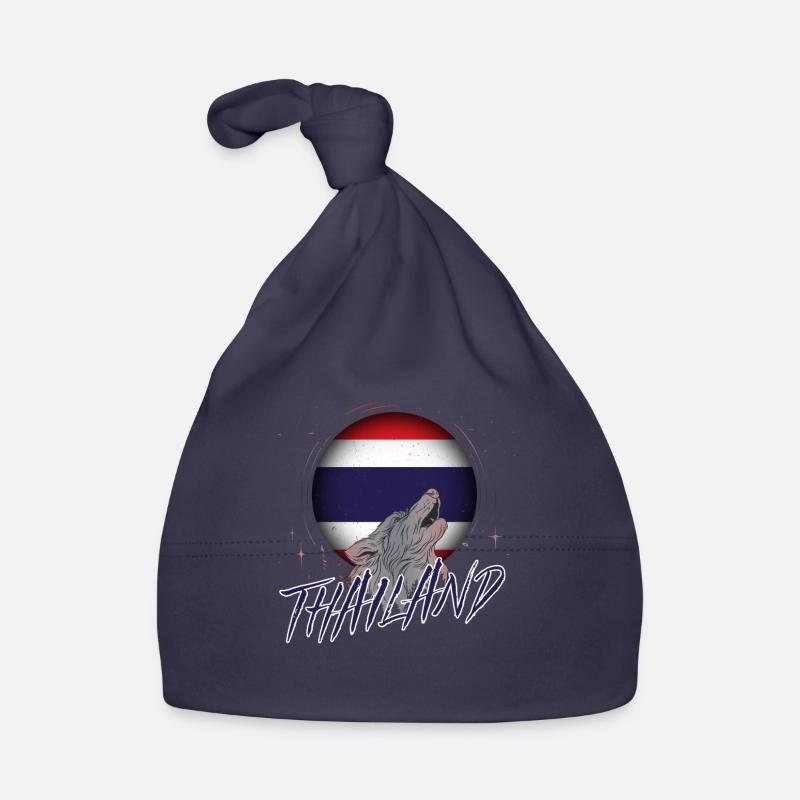 Thaïlande - Bonnet bio Bébé - marine