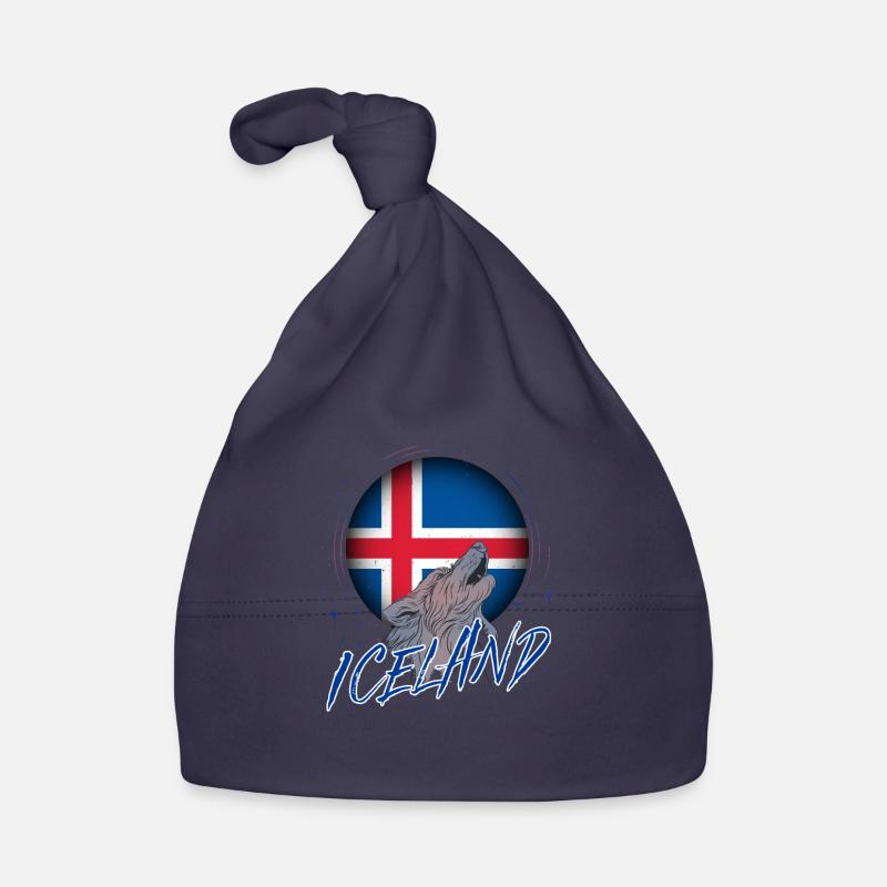 Islande - Bonnet bio Bébé - marine