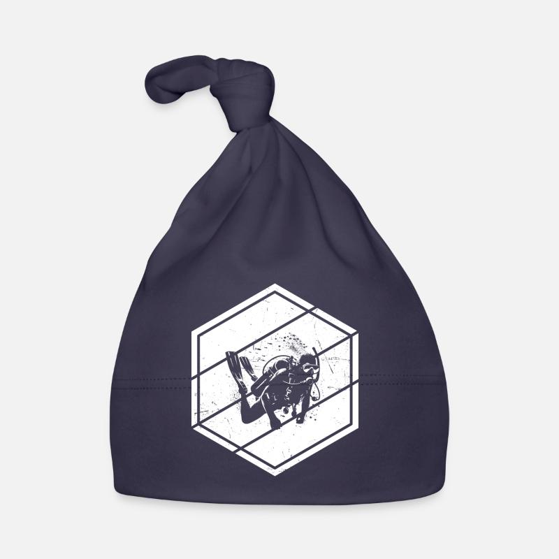 Diver Diving Free Dive Diving Scuba Diver Organic Baby Cap