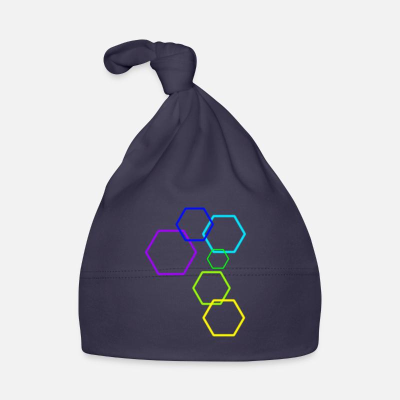 The construct [Hexagon] Organic Baby Cap
