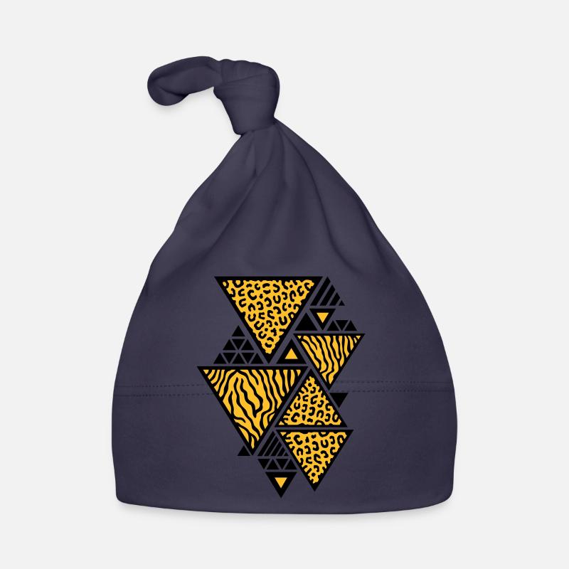 Triangle pattern (Tiger / Leopard) Organic Baby Cap