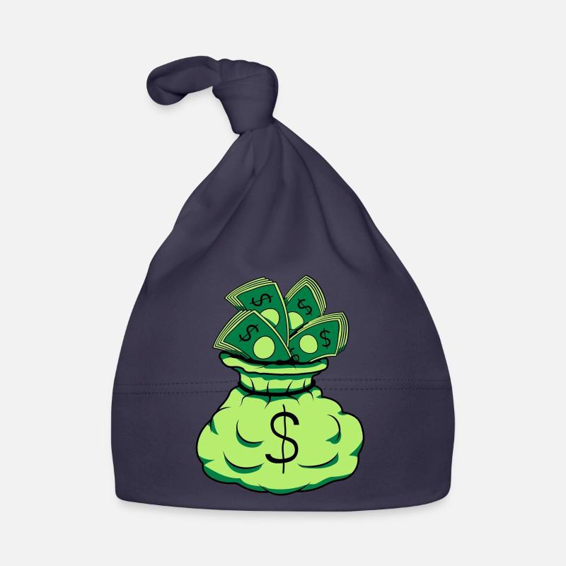 Money Sack Notes Organic Baby Cap