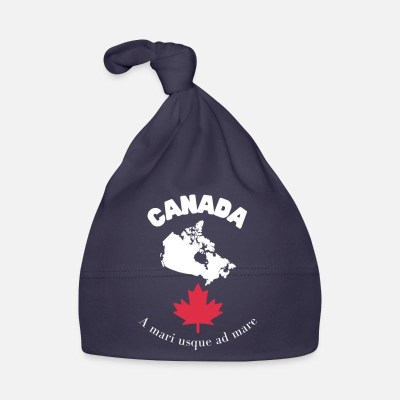 CANADA avec carte et devise Bonnet bio Bébé
