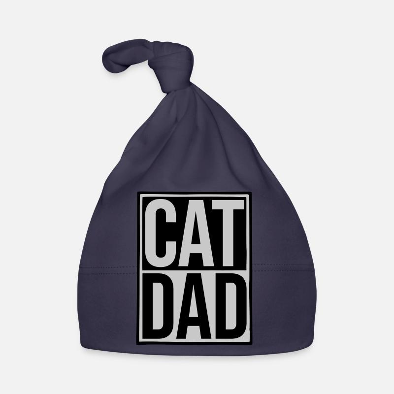 Shield Cat Dad Logo Bonnet bio Bébé