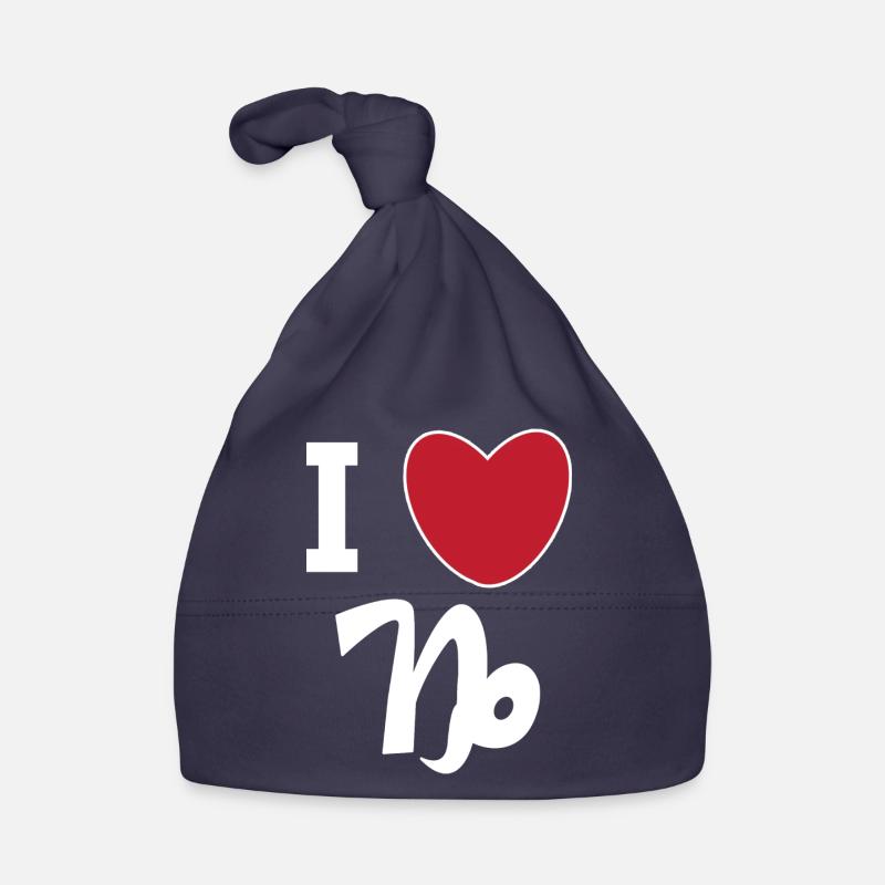 Capricorne Heart Statement Astrologie Superstition Bonnet bio Bébé
