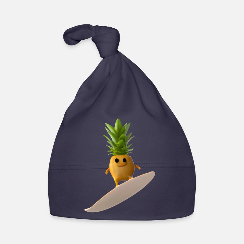 Surfende Ananas Baby Bio-Mütze