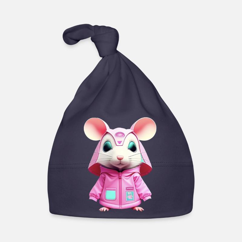 Hamster Mouse Organic Baby Cap