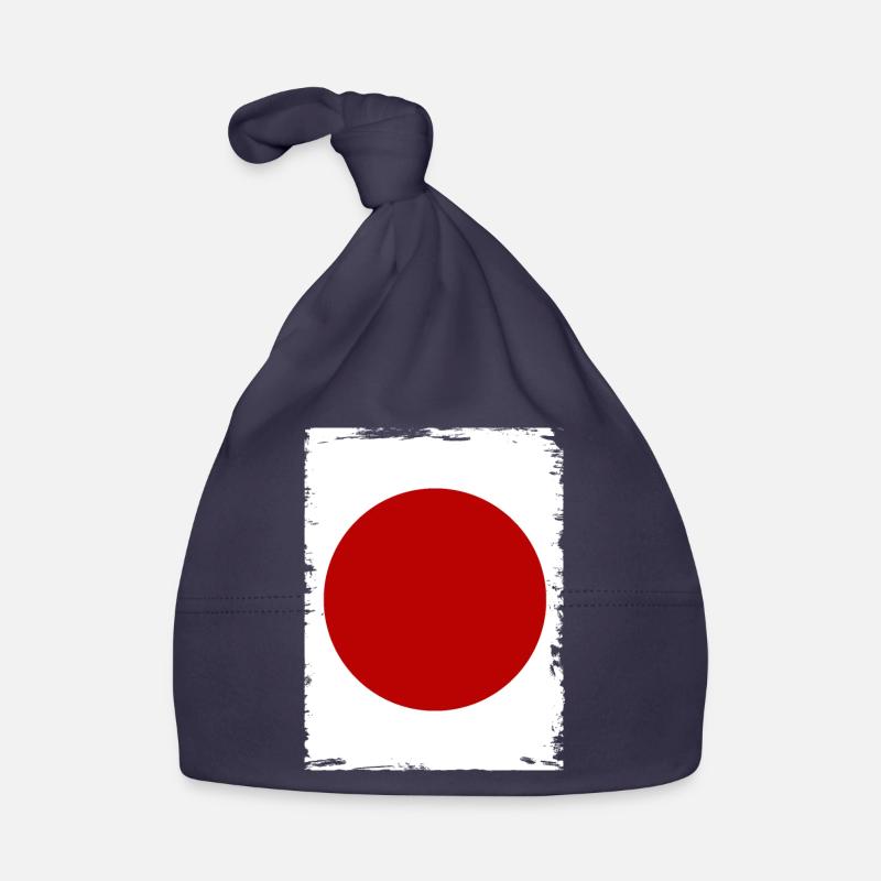 Drapeau du Japon Utilisé Look Nihon Drapeau japonais Bonnet bio Bébé