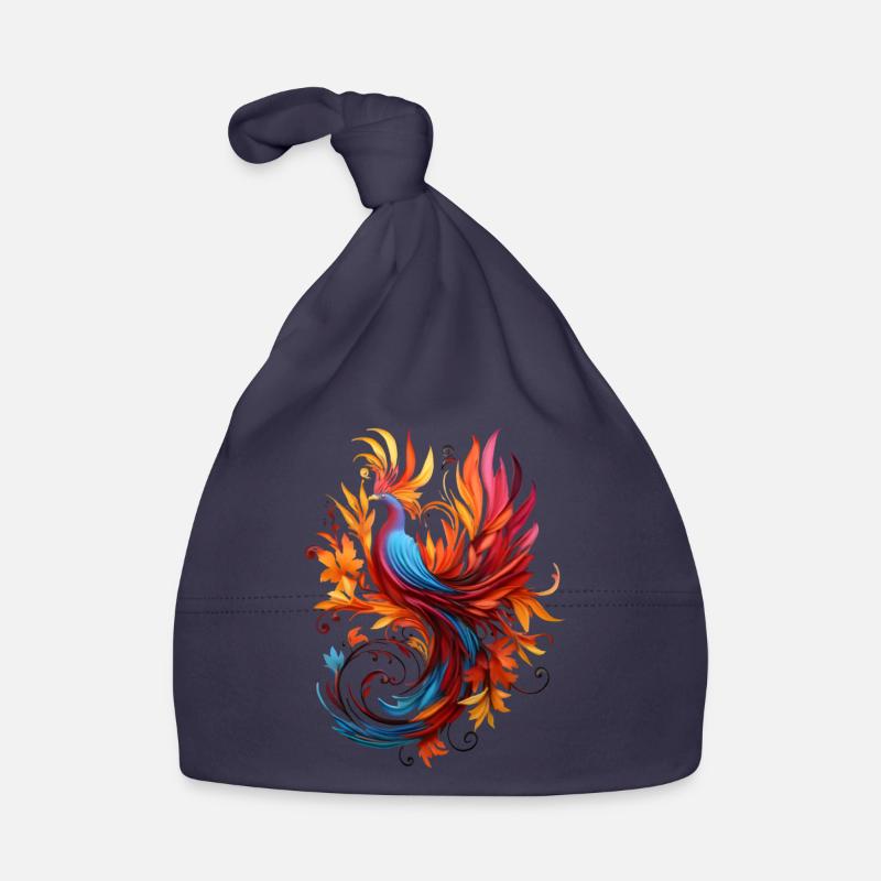 Oiseau abstrait Bonnet bio Bébé