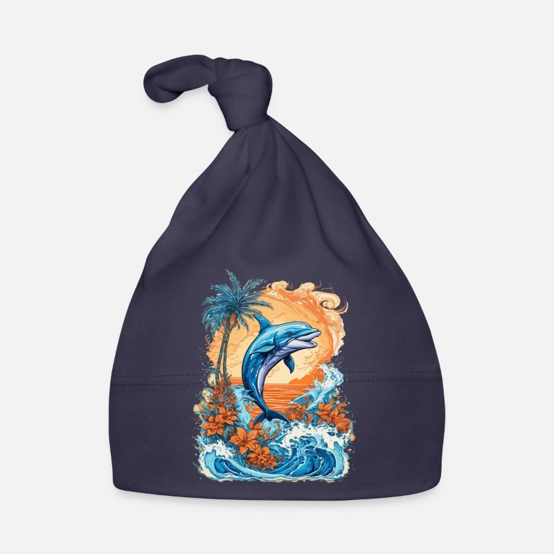 Drôle de dauphin Bonnet bio Bébé