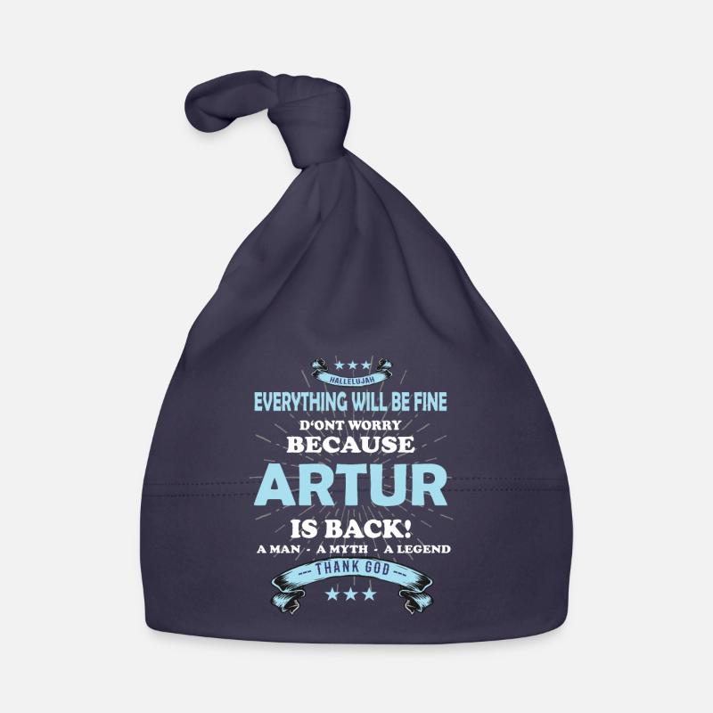 Alles wird gut denn Artur Ist da Outfit Baby Bio-Mütze
