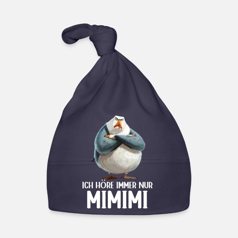 Seagull Seabird I always hear Mimimi Organic Baby Cap