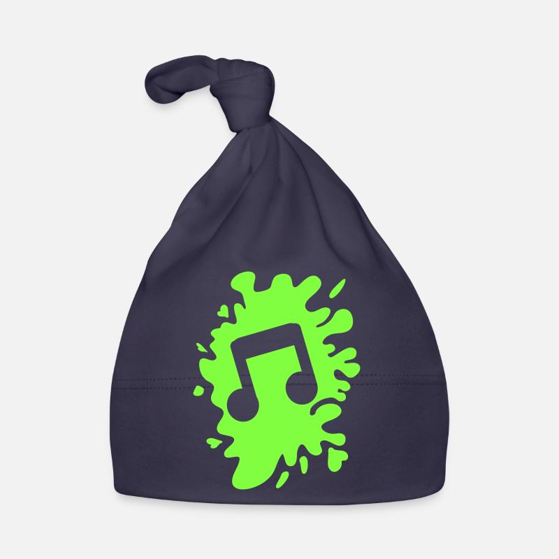 Musical note blobs Organic Baby Cap