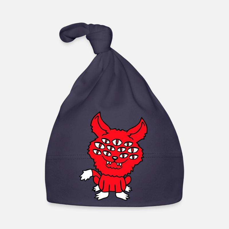Cat Demon Many Eyes Devil Hell Evil Monster Organic Baby Cap