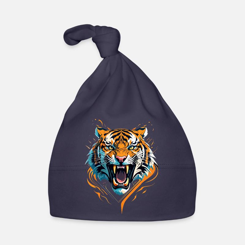 Fierce Tiger Organic Baby Cap