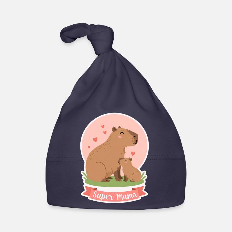 Mère Kapibara Bonnet bio Bébé