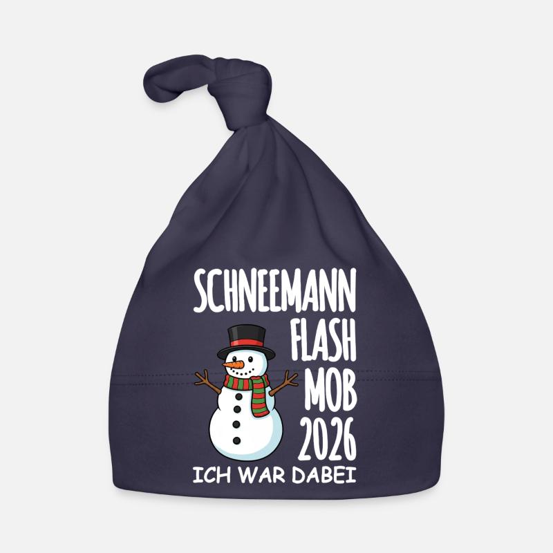 Flash mob bonhomme de neige Bonnet bio Bébé