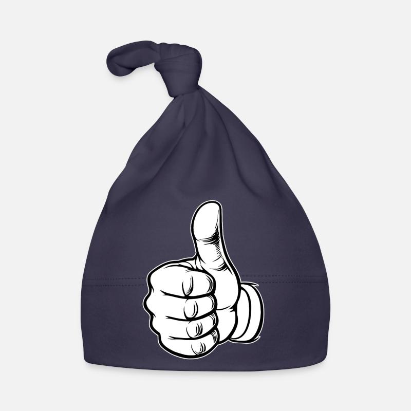 OK, icône de main pouce levée Bonnet bio Bébé