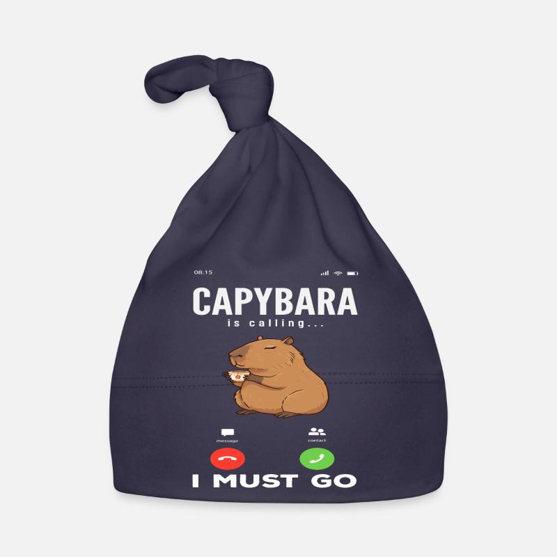 Appel téléphonique Appeler les Capybaras mignons Bonnet bio Bébé