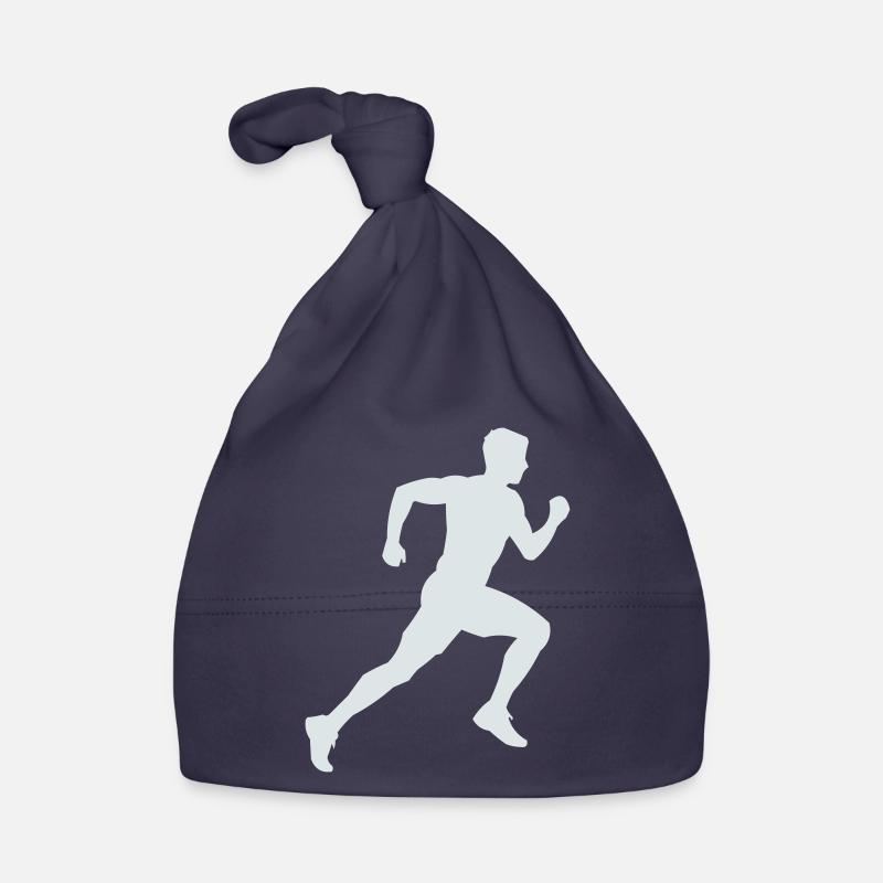 Sprint de silhouette en course Bonnet bio Bébé
