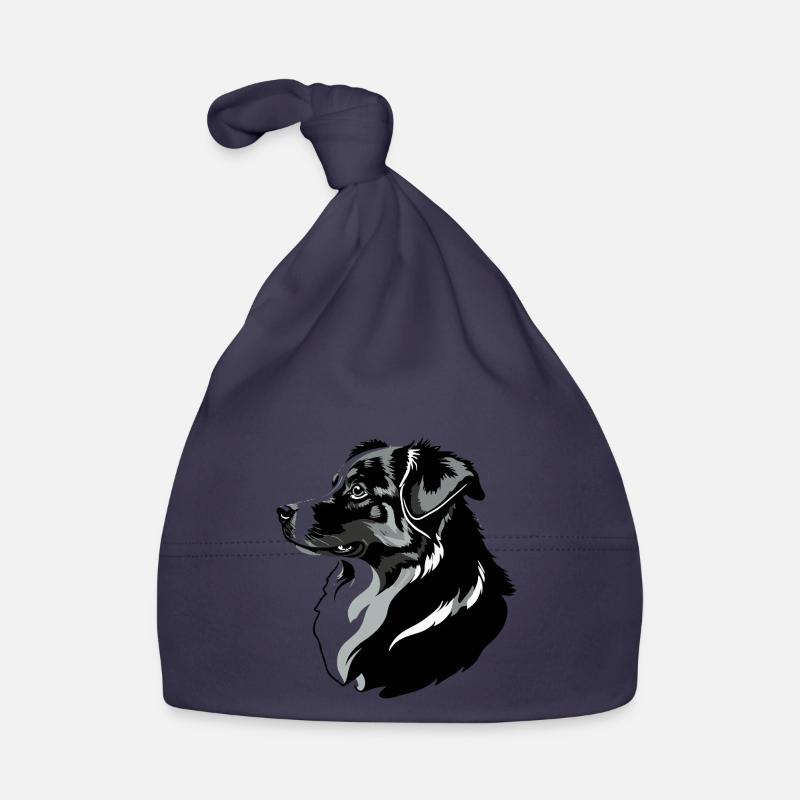 Border Collie - Conception de chien de compagnie Bonnet bio Bébé