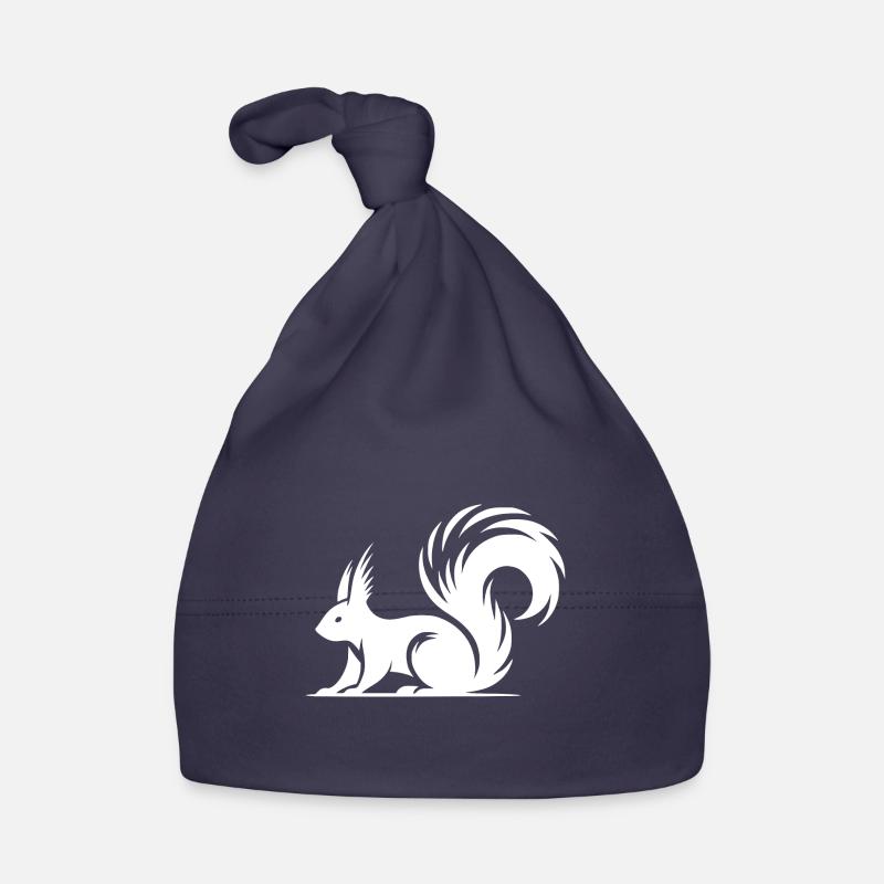 Swift Squirrel Ink Style Drawing Organic Baby Cap