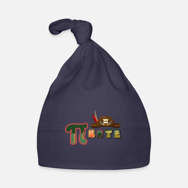Pi Rate Math Science Geek Funny Pirate Hat Pi Day Organic Baby Cap
