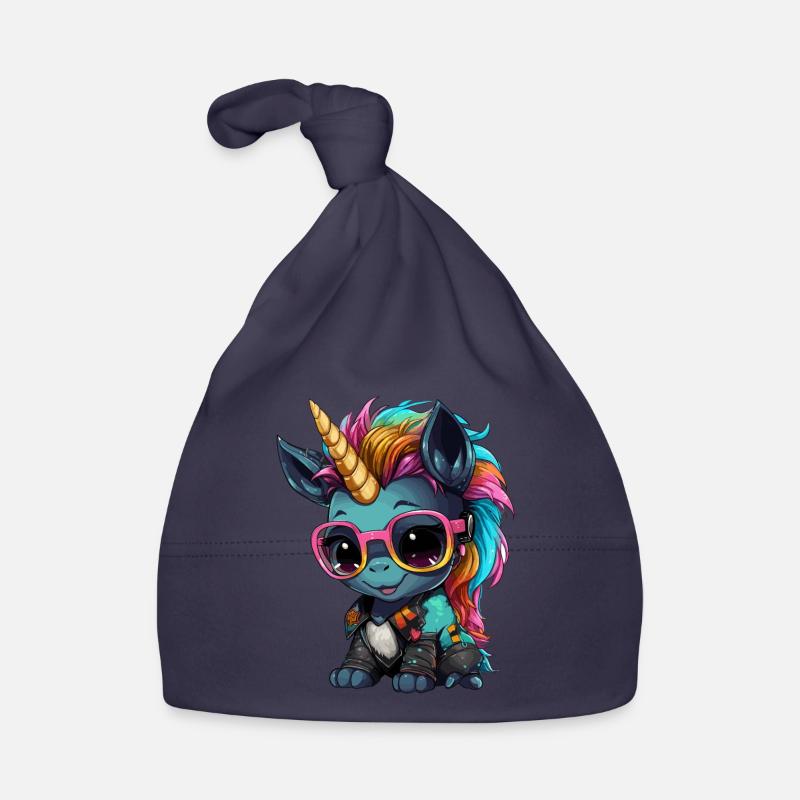 Conception de licorne Punker Bonnet bio Bébé