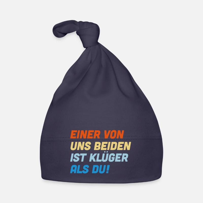 Einer von uns beiden ist klüger als du Baby Bio-Mütze