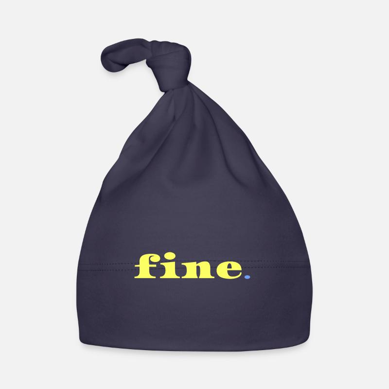 All Well Statement Irony Minimal Saying Organic Baby Cap