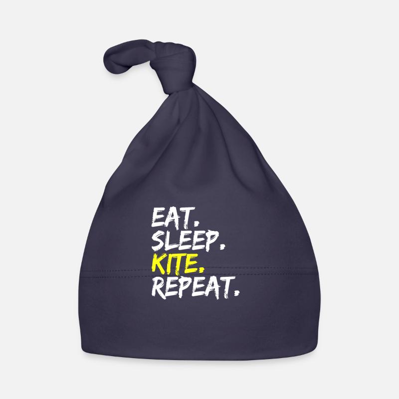 Kiteboard Kitesurf Manger Dormir Kite Répéter Dire Bonnet bio Bébé