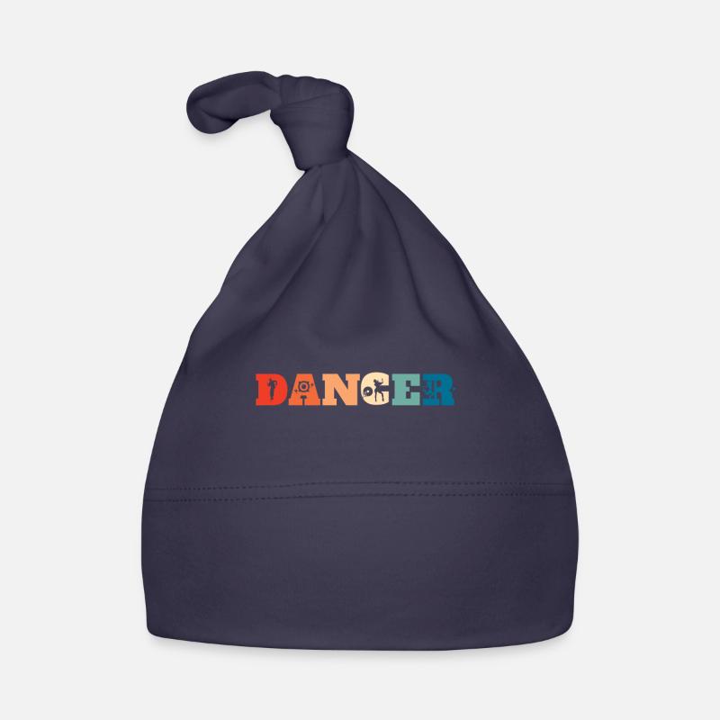 Danseurs rétro Danseurs Danse Vintage - Bonnet bio Bébé - marine