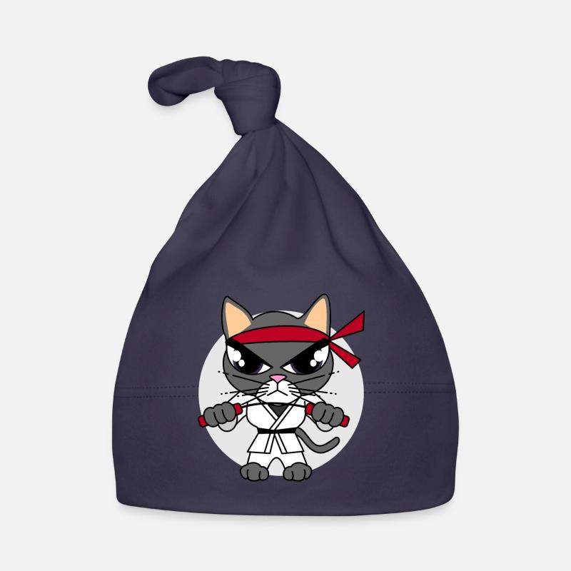 Karate Cat Organic Baby Cap